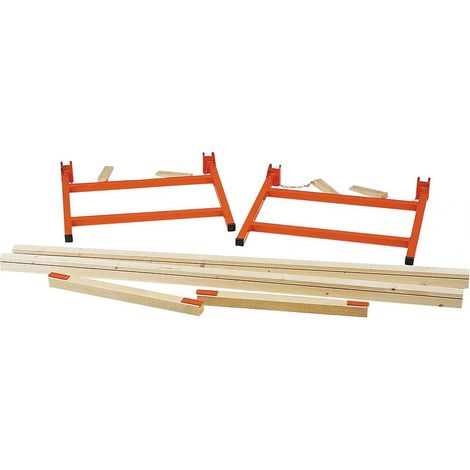 Mondelin – Etabli modulable 80 cm – Charge 1500 kg – Peinture époxy – Traverses réglables pour plaques de plâtre