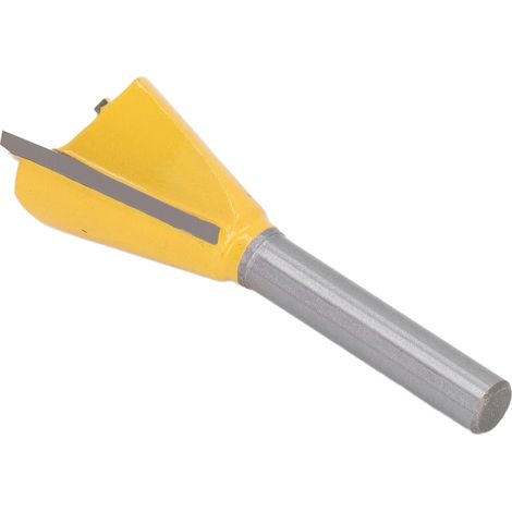 Fraise à queue d'aronde 6mm pour rainurage bois, tige 1/4", outil de menuiserie précis pour assemblages en bois