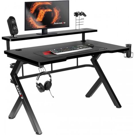 Scrivania da gioco Huzaro Hero 5.0 nera (1/5)
