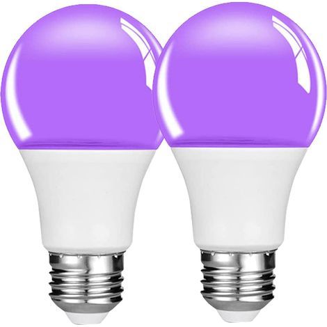 E27Ampoules UV à montage sur vis,395 nmLongueur d'onde, abat-jour transparent-2Emballage individuel (1/5)