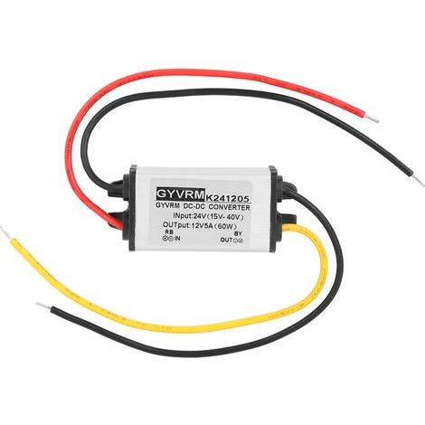 Convertisseur 24 V/12 V, redresseur de courant à haut rendement, alimentation abaisseuse pour appareils électroniques
