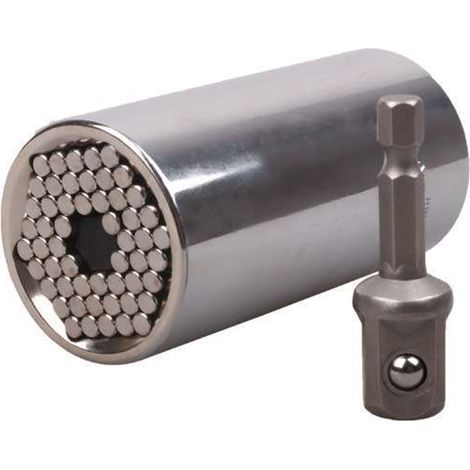 Kit de douilles universelles multifonctionnelles pour perceuse électrique, clé à cliquet, porte-embouts, 7-19 mm, 3 pièces (1/5)