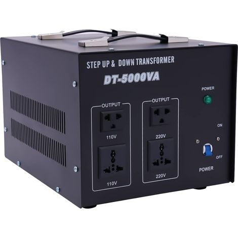 Spannungswandler Transformator, 110V⇋220V 5000W Kurzschlussschutz Converter Konverter Reiseadapter Voltage Wandler für Allen Elektronischen und Elektrischen Geräten