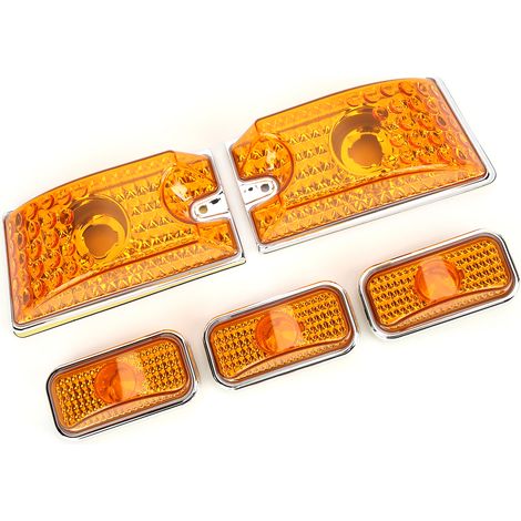 Feux de toit Hummer H2 SUT 2005-2009, Verre Jaune avec Ampoule LED, Remplacement 15060523 (1/5)