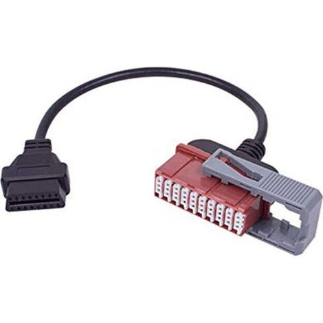 Ahlsen OBD2 - Cable adaptateur 30Pin à 16Pin pour Appareil de diagnostic OBD adapté aux anciens modèles Peugeot, Citroen, Groupe PSA connecteur 30Pin (1/4)