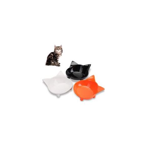 Lot de 3 bols antidérapants en plastique pour chat, chien, lapin – (1/5)
