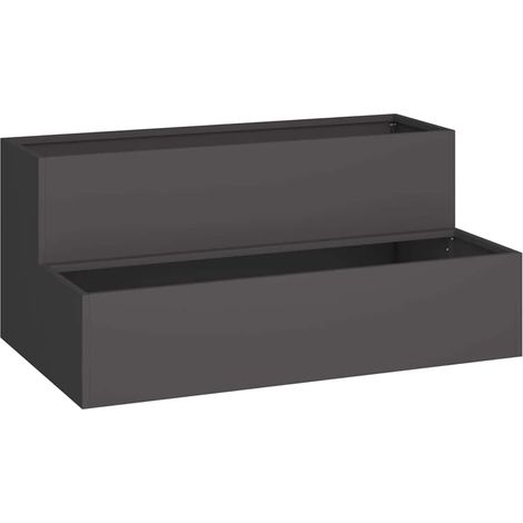 Maison Exclusive - Garten-Pflanzgefäß Schwarz 100 x 60 x 45 cm Ka