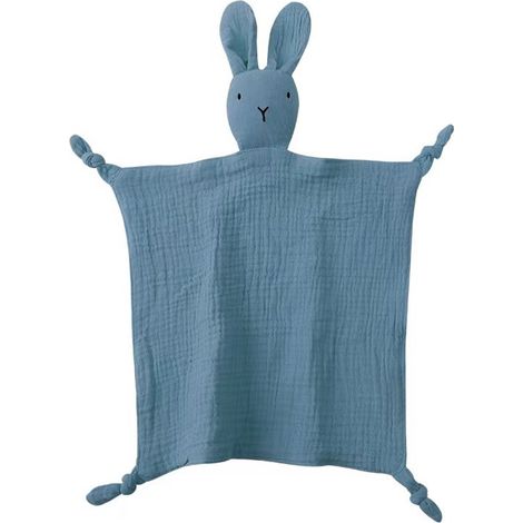 Couverture bébé - couverture bébé lapin - couverture bébé fille et bébé garçon - couverture jouet pour bébé - convient aux poussettes, berceaux et sièges auto - 28 x 28 cm (1/3)
