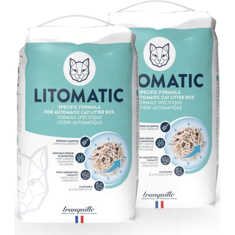 Litière pour Chat (2x6L) Formule spécifique Litières Automatiques Tofu (1/5)