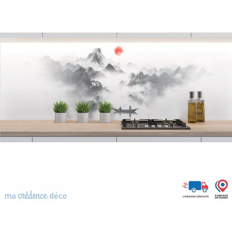 Crédence : Paysage Zen 3 - Alu composite - 120 - 60 (1/3)