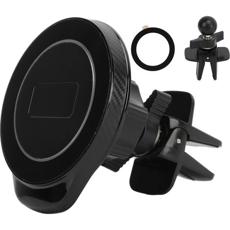 Support de téléphone magnétique universel réglable à 360 degrés pour grille d'aération de voiture, adapté à tous les téléphones portables (1/5)