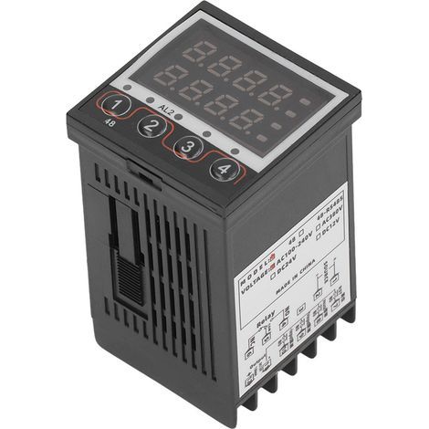 BERM Multifunktions-Digitaltimer, Industriezähler, Messgerät für Montagelinien, 100–240 V AC