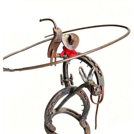 New Cowboy Rodeo Ornament Western Cowboy Swinging Metal Equestrian Ornament - Cowboy Equestrian Decoration