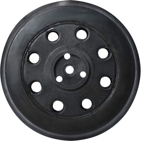 Plateau de ponçage dur compatible avec Bosch PEX 12, PEX 125 et PEX 400 A (Ø 125 mm) - Plateau de support rond 8 trous pièce de rechange plateau de ponçage (1/4)