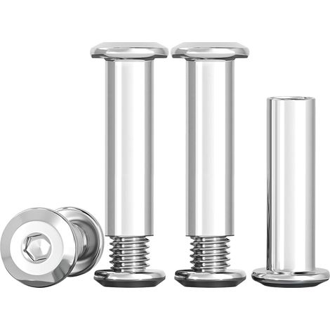 Vis De Connexion M5 Vise De Meubles M5 x 30mm En Acier Inoxydable A2 V2A (10 Vis Pour Meubles, 10 écrou à Douille) (1/5)
