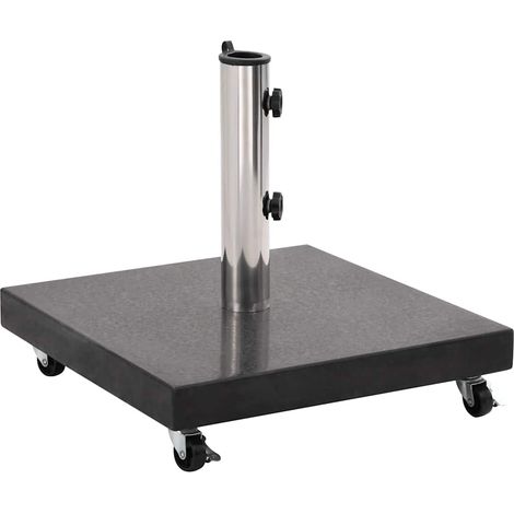 Base de sombrilla de granito cuadrada negro 30 kg vidaXL (1/6)