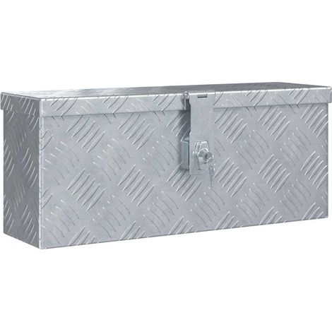Boîte en aluminium 48,5 x 14 x 20 cm Argenté CFW77369 (1/5)