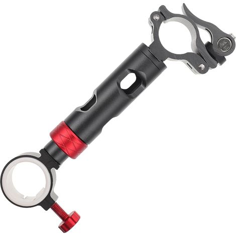 Support de Parasol de Pêche Rouge en Alliage D'aluminium, Diamètre Réglable, Compact et Stable, Accessoire pour Chaise de Pêche (1/5)