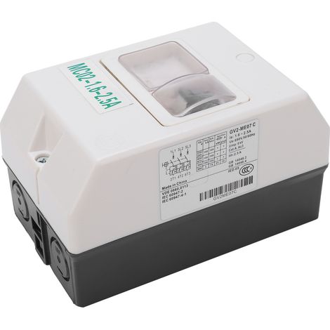 Disjoncteur moteur étanche MC02 1.6‑2.5A 220V/380V 50/60Hz en boîtier ABS