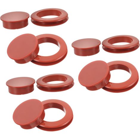 6 Pièces Cache-Bouchon Parapluie en Silicone Anneau de Trou de Parasol d'anneau de Trou de Parapluie Capuchon pour Table de Patio Bouchon de Trou de Parasol Gel de silice (1/5)