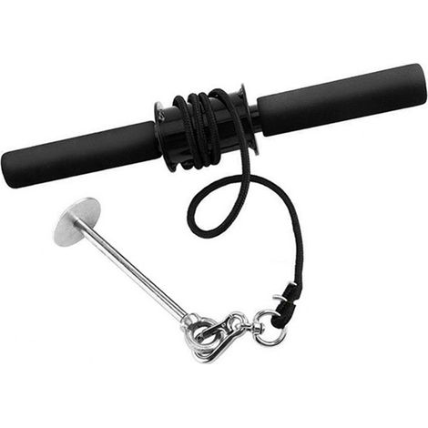 Rouleau Pour Poignet - Barre En Acier Avec Poignées En Mousse - Exercice Avant-Bras Et Force Du Poignet - 1 Pièce (1/5)