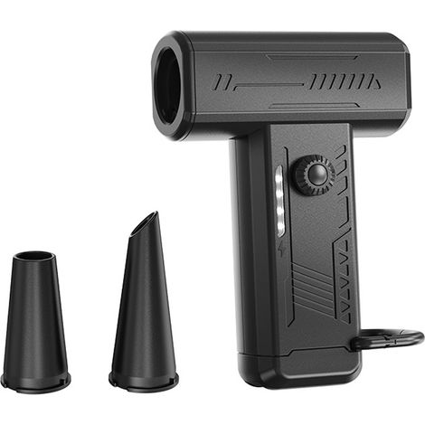 Souffleur à air comprimé, 130 000 tr/min, éclairage LED, mini-pistolet sans fil puissant avec batterie 4 000 mAh pour nettoyer PC, voitures, claviers et maison (1/5)