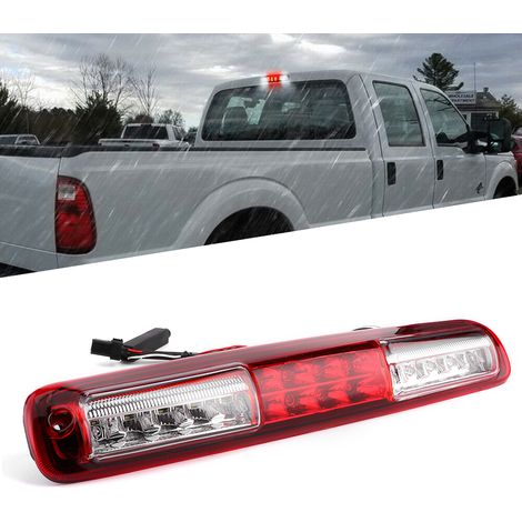 Troisième feu stop arrière surélevé à LED compatible avec Chevy Silverado 1500/2500/3500 (1999-2006), rouge et blanc (1/5)