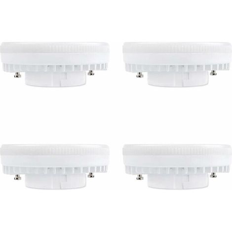 Bardusch-Spot LED GX53 9W Blanc Chaud 3000K, 900LM, AC 230V, Equivalent CFL GX53 15 18W, 120° Ampoule Réflecteur LED GX53 pour Meuble Cuisine/Armoire, non dimmable, lot de 4 [Classe énergétique A+] (1/5)