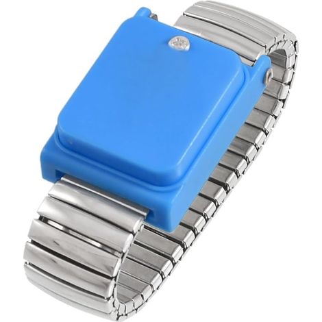 Ceinture élastique argentée pour sangle de poignet antistatique (3b80fdcb5dcda53cd127b77a50a3f1cd)