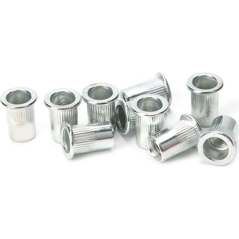 Kit de 20 boulons d'expansion M8x10 en alliage d'aluminium, fixation à tête plate pour menuiserie et quincaillerie (1/5)
