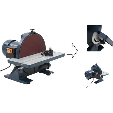 Ponceuse stationnaire 305 mm – Puissance 800 W – Vitesse 1450 tr/min – Table inclinable 0-45° – Jauge à onglet rotative 0-60°