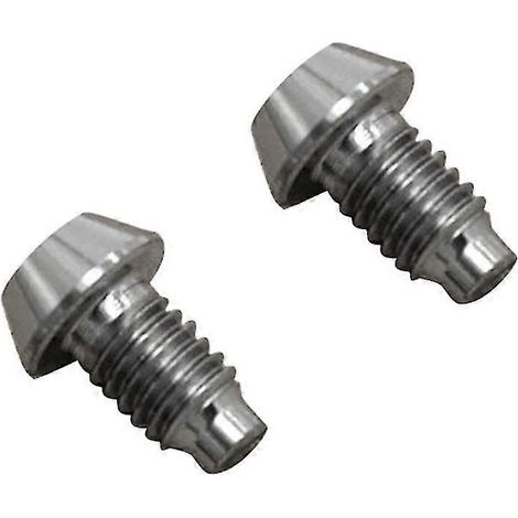 Convient pour les vis de purge de freins à disque hydrauliques en alliage de titane TC4 (lot de 2) pour VTT - argent (1/5)