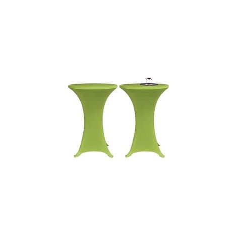 Tovaglia elasticizzata Crezuo, 2 pezzi, 70 cm, verde