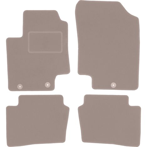 Beige Veloursmatten für: Kia Rio II DE Fließheck (2005-2011) (1/5)