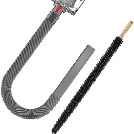 Lot de 2 brosses de Nettoyage pour Grille d'aération de sèche-Linge compatibles avec V7 V8 V10 V11 V15 ou modèles supérieurs et Brosse Anti-Peluches Flexible et Longue (1/5)