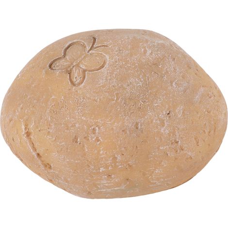 Pierres commémoratives pour animaux DIY, motif papillon, marqueur de tombe pour chien chat, résine jaune sable, cadeau souvenir de jardin (1/5)