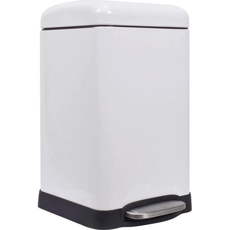 Velleman Cubo de basura urbano blanco 20 litros diseño depurado