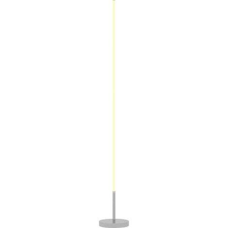 Lampadaire tube droit NYON gris argenté (1/5)
