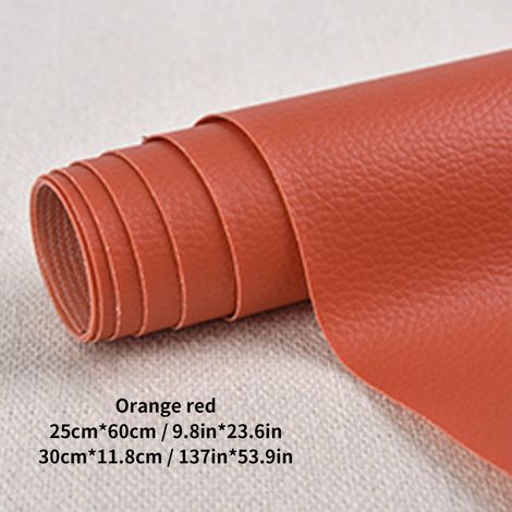 Lederflicken, 1 Rolle selbstklebende PU-Lederflicken, Erste-Hilfe-Set für Autositze, Sofas, Möbel, Jacken, Handtaschen, 50 x 137 cm, rot