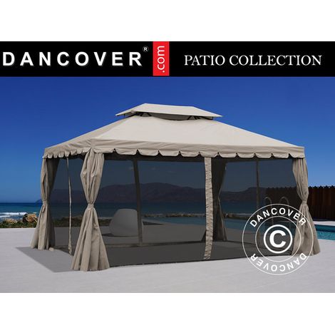 Gazebo Osiris 3x4 m, Dark beige - Dancover