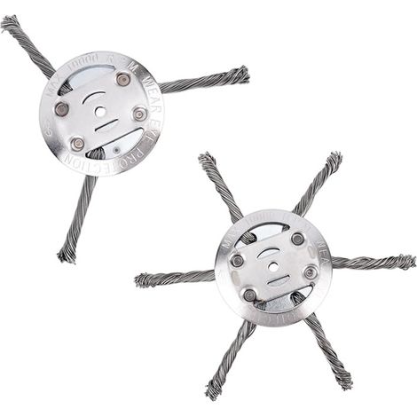 Lot mixte : 3 + 6 têtes de coupe en fil d'acier torsadé pour débroussailleuse à batterie (1/5)