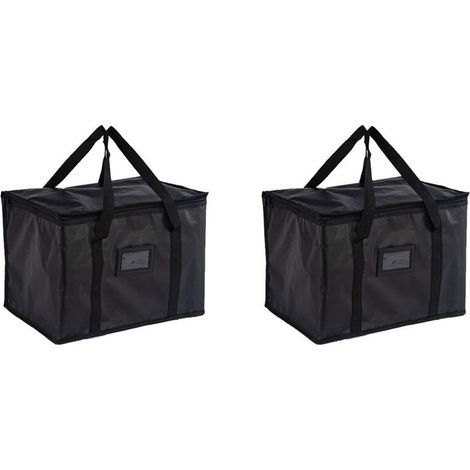 2 bolsas impermeables y aislantes para picnic, bolsa térmica portátil para alimentos y bebidas, entrega funcional. (1/4)