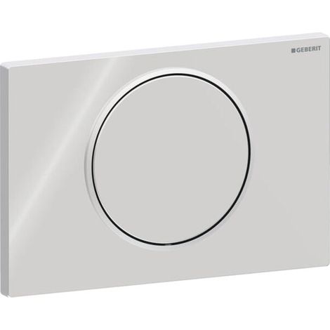 Geberit Betätigungsplatte Sigma 10 Round 115758KH5 Platte/Taste glanz, Ring matt, Kunststoff, für Spül-Stopp-Spülung