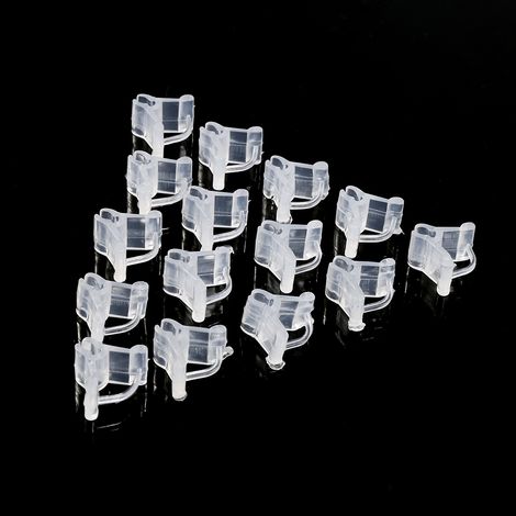 Lot de 100 pinces de greffage pour plants de tomates et aubergines, clips de jardinage réutilisables, fixations de greffe robustes pour semis, accessoire de culture. (1/5)