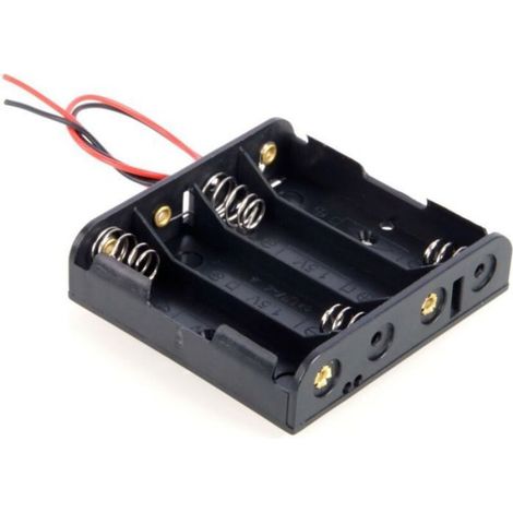 Botier de batterie AA - Unbrand - Interrupteur marche/arrêt - Couvercle de protection - Compatible avec piles AA (1/3)
