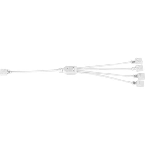 Connecteur Extension 4 Broches 30cm Pour Bande Led 5050 3528 Rgb - Câble Flexible Sans Soudure - Lot De 1 (1/5)