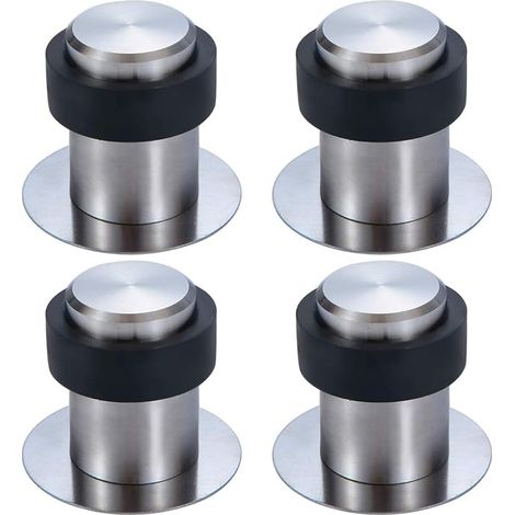 Türstopper aus Edelstahl mit Klebefläche (4 Stück)