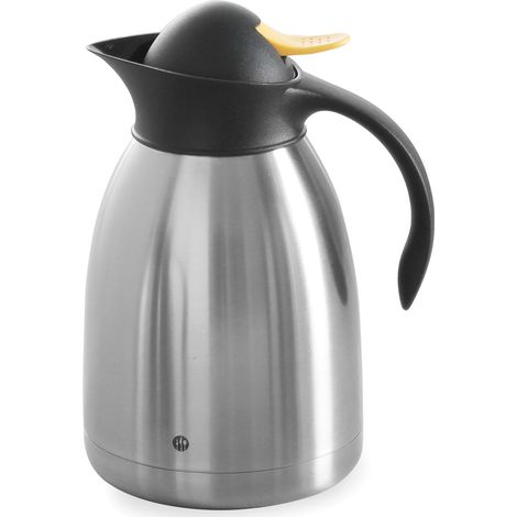 Termo, jarra térmica para té, doble pared, acero, 1,5 L - Hendi 446621