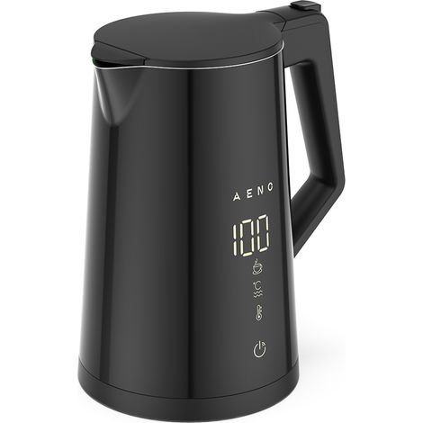 Aeno EK7S Wasserkocher 1,7 l, Temperaturregelung per App und Sprachsteuerung, Schwarz (1/5)