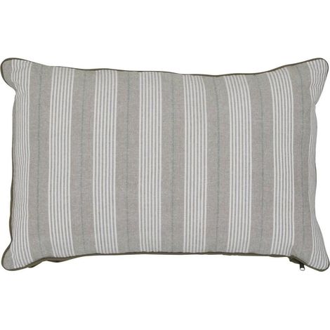 Coussin Déco à Rayures "Groove" 38x58cm Vert